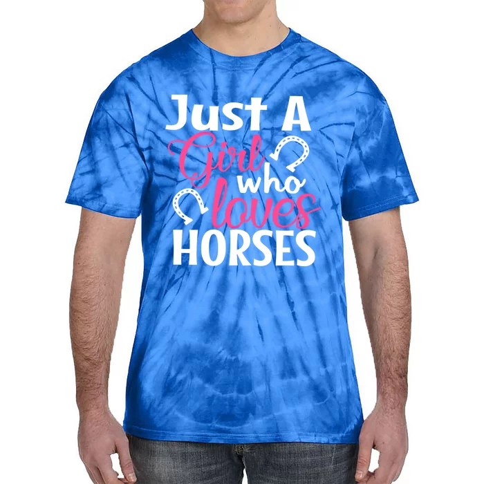 Horse Lover Gift Equestrian Cow Farmer Country Ladies Gift Tie-Dye T-Shirt