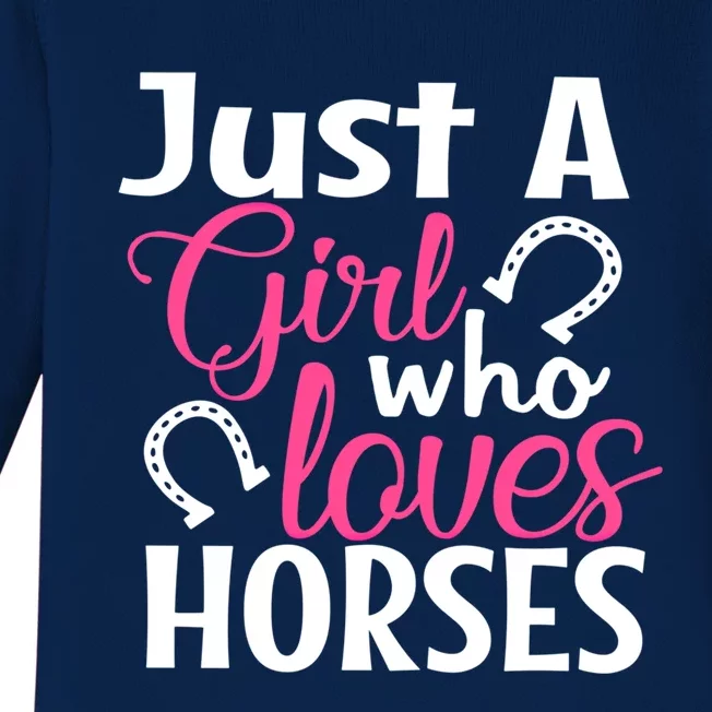 Horse Lover Gift Equestrian Cow Farmer Country Ladies Gift Baby Long Sleeve Bodysuit