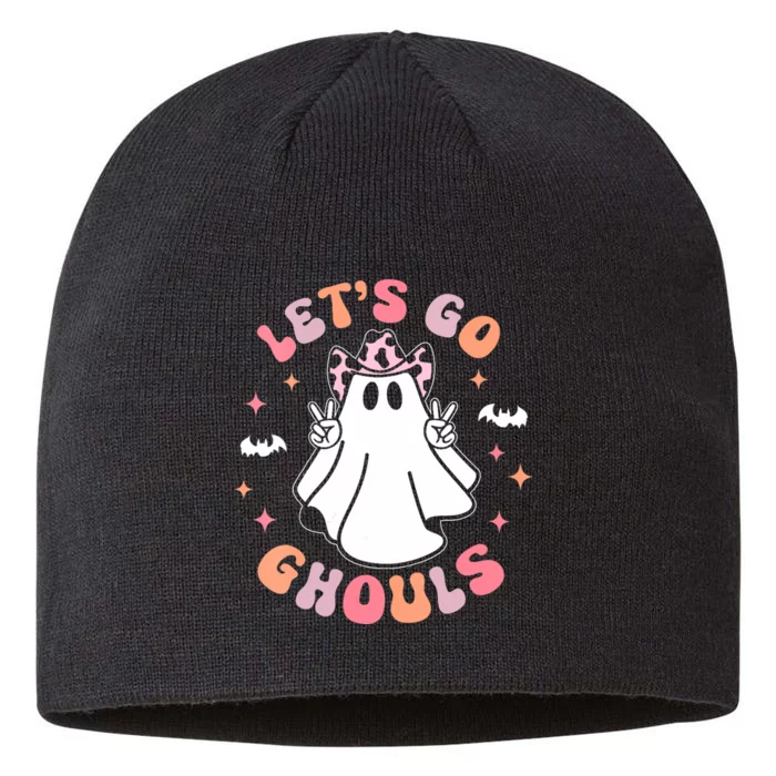 Halloween Lets Go Ghouls Ghost Retro Costume 8 1/2in Sustainable Knit Beanie