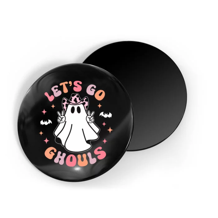 Halloween Lets Go Ghouls Ghost Retro Costume Magnet