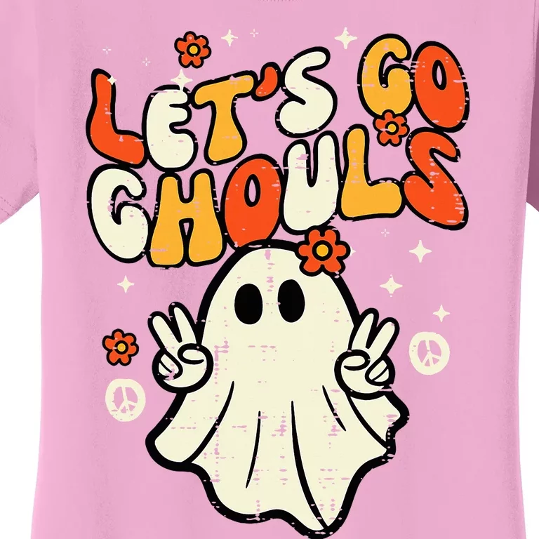 Halloween Lets Go Ghouls Ghost Women's T-Shirt