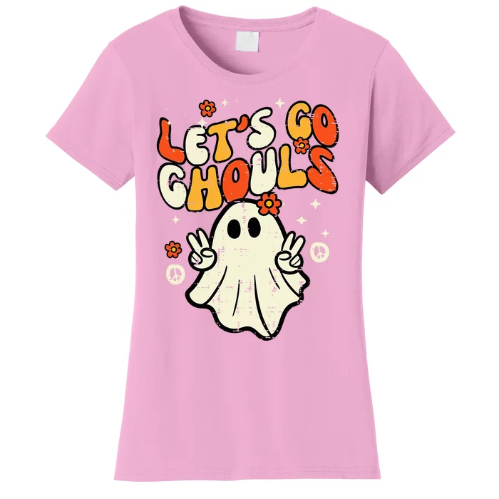 Halloween Lets Go Ghouls Ghost Women's T-Shirt