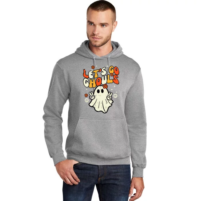 Halloween Lets Go Ghouls Ghost Tall Hoodie