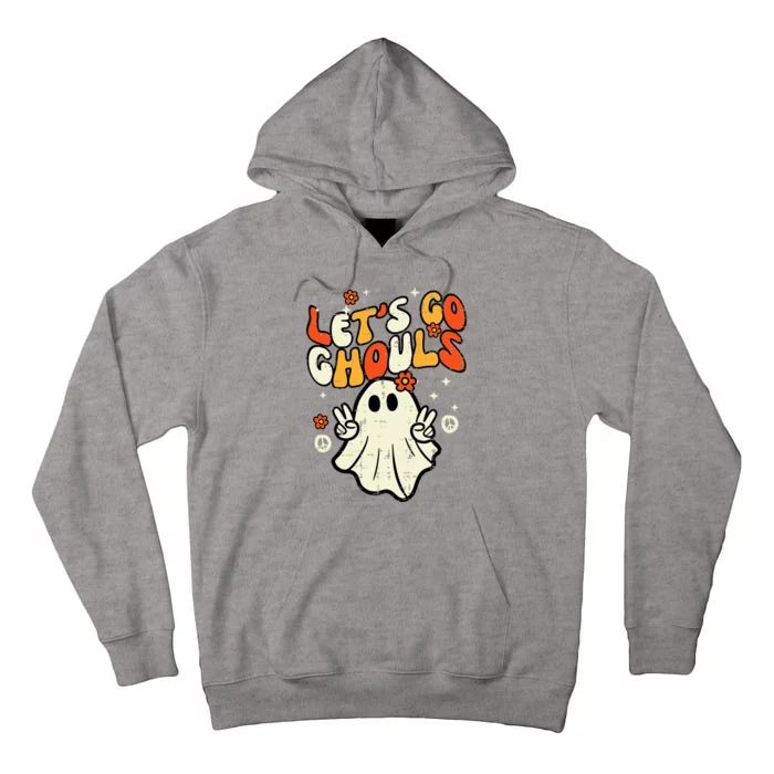 Halloween Lets Go Ghouls Ghost Tall Hoodie