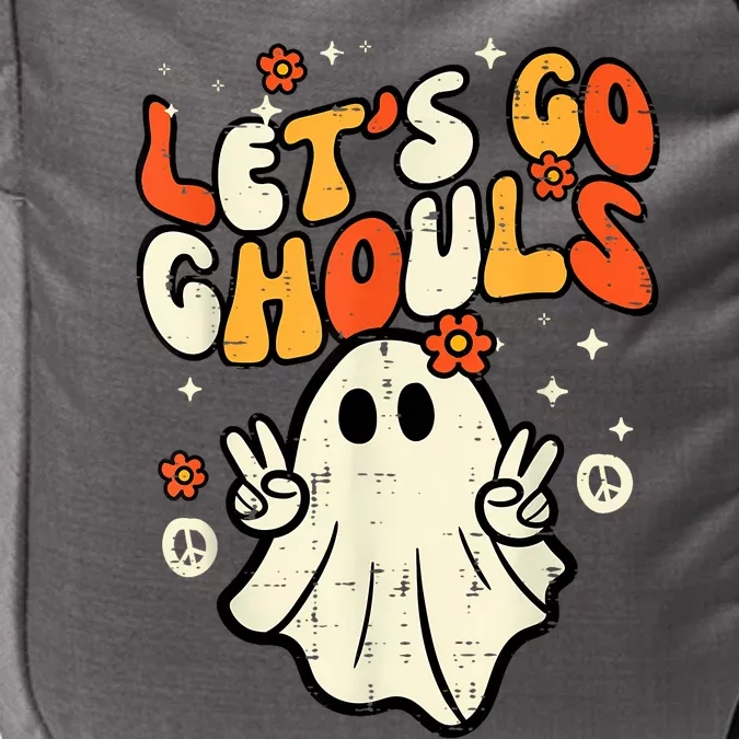 Halloween Lets Go Ghouls Ghost Retro Costume Women Girl Impact Tech Backpack