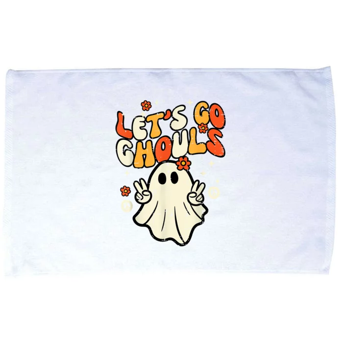 Halloween Lets Go Ghouls Ghost Retro Costume Women Girl Microfiber Hand Towel