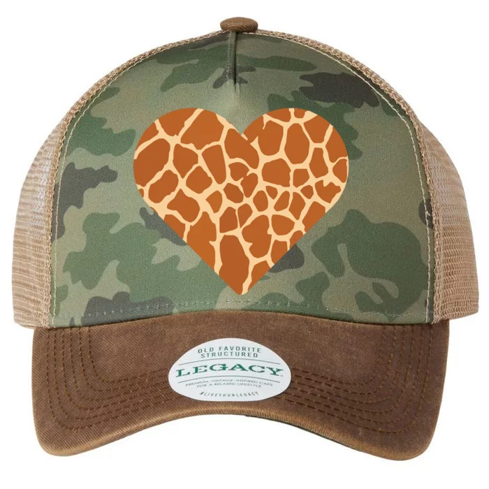 Heart Love Giraffes Gifts Legacy Tie Dye Trucker Hat