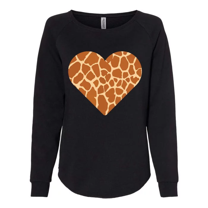 Heart Love Giraffes Gifts Womens California Wash Sweatshirt