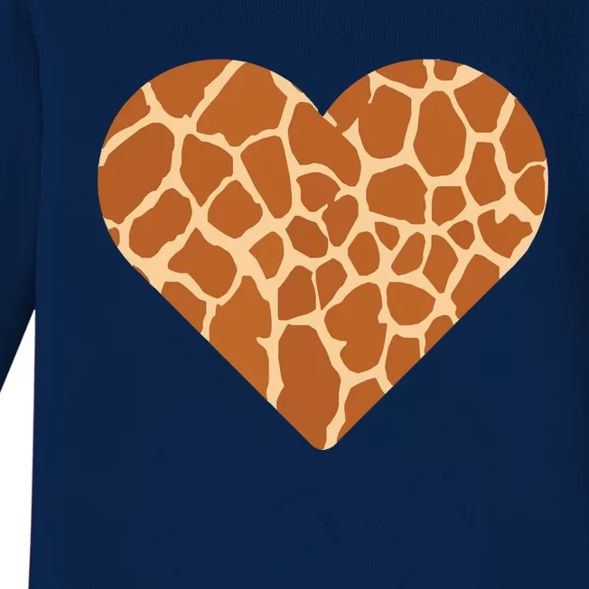 Heart Love Giraffes Gifts Baby Long Sleeve Bodysuit