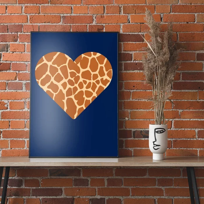 Heart Love Giraffes Gifts Poster