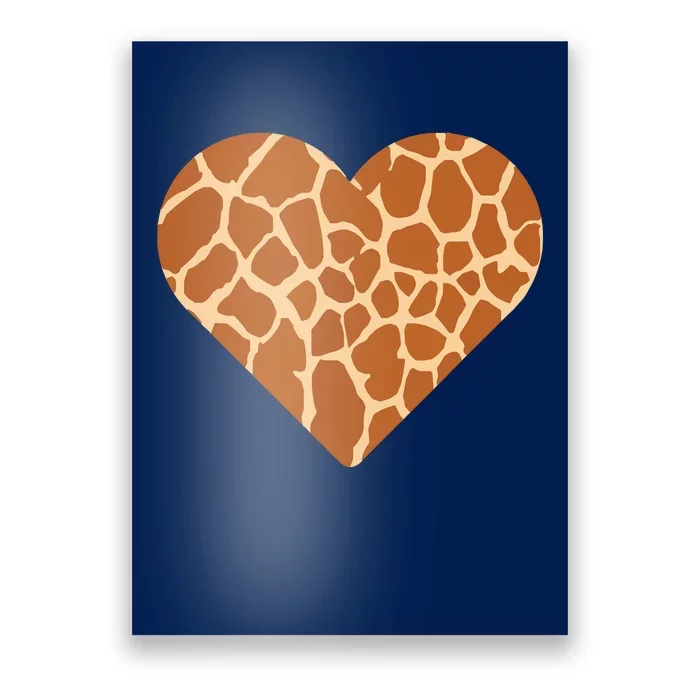 Heart Love Giraffes Gifts Poster