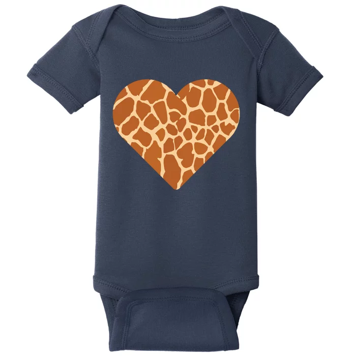 Heart Love Giraffes Gifts Baby Bodysuit