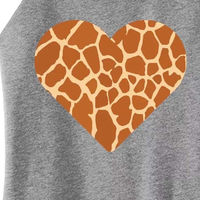 Heart Love Giraffes Gifts Women’s Perfect Tri Rocker Tank