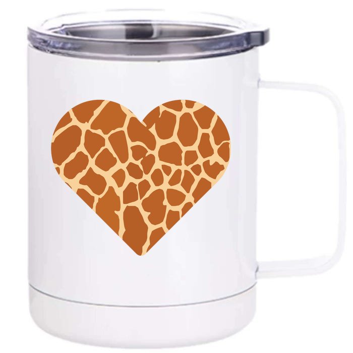 Heart Love Giraffes Gifts Front & Back 12oz Stainless Steel Tumbler Cup