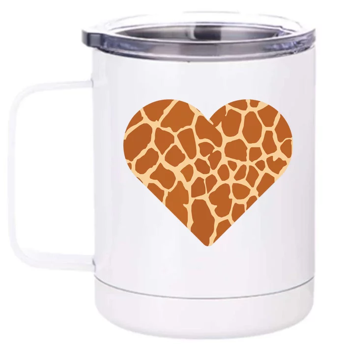 Heart Love Giraffes Gifts Front & Back 12oz Stainless Steel Tumbler Cup