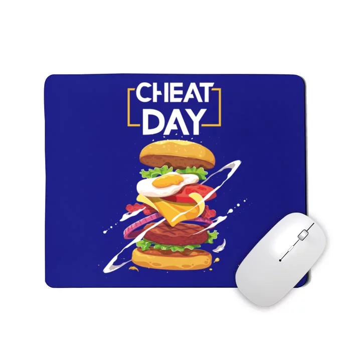 Hamburger Lover Gift Fast Food Gym Workout Cheat Day Meaningful Gift Mousepad