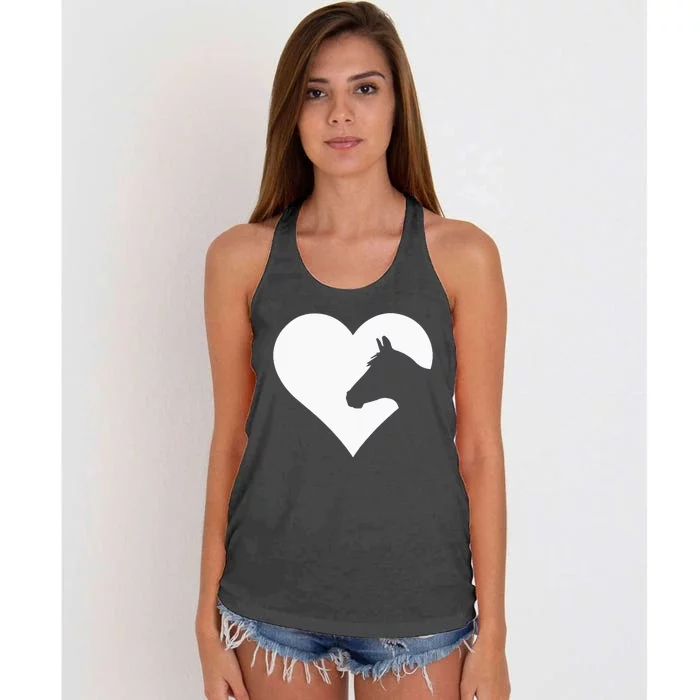 Horse lover gift for &  who love horses Women's Knotted Racerback Tank