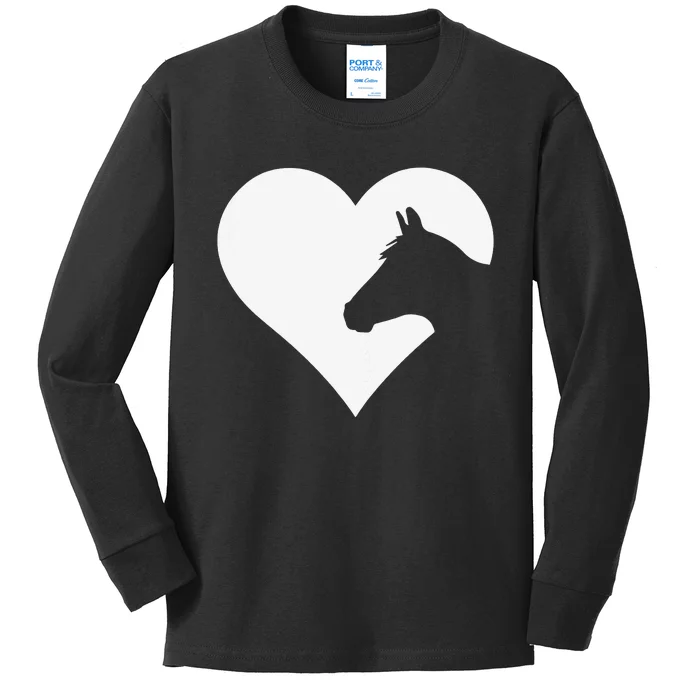 Horse lover gift for who love horses Kids Long Sleeve Shirt