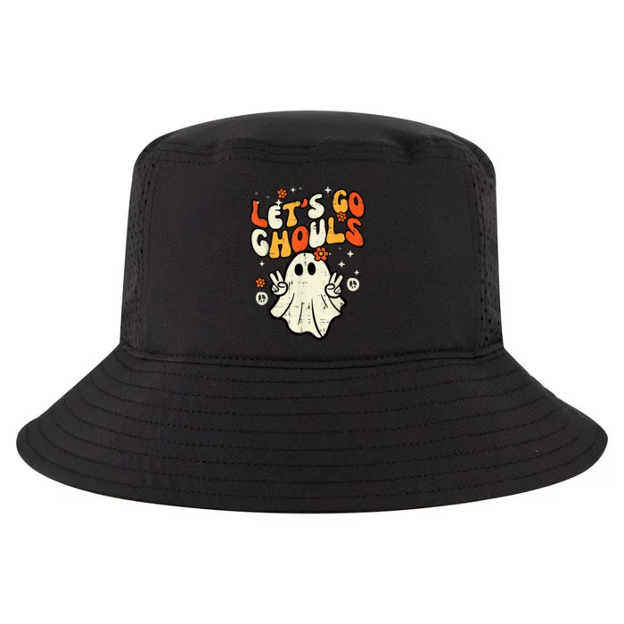 Halloween Lets Go Ghouls Ghost Retro Costume Cool Comfort Performance Bucket Hat