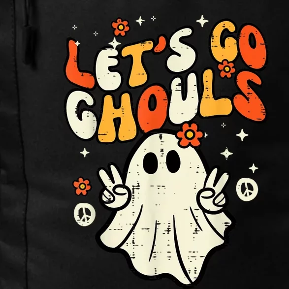 Halloween Lets Go Ghouls Ghost Retro Costume Daily Commute Backpack