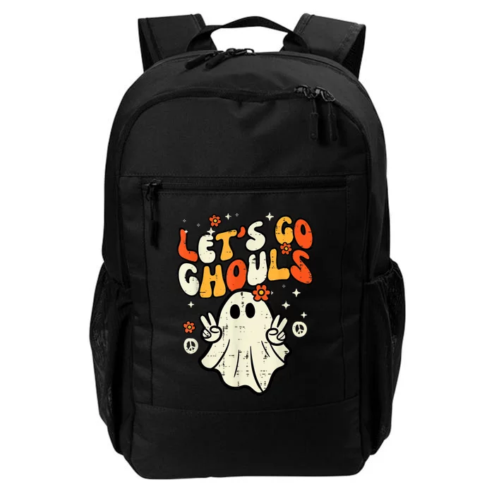 Halloween Lets Go Ghouls Ghost Retro Costume Daily Commute Backpack