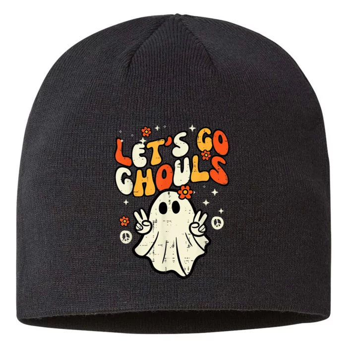 Halloween Lets Go Ghouls Ghost Retro Costume 8 1/2in Sustainable Knit Beanie