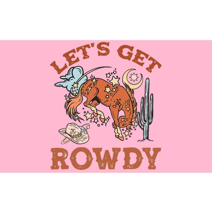 Howdy LetS Get Rowdy Cowgirl Bachelorette Bride Party South Bumper Sticker