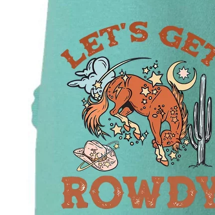 Howdy LetS Get Rowdy Cowgirl Bachelorette Bride Party South Doggie 3-End Fleece Hoodie