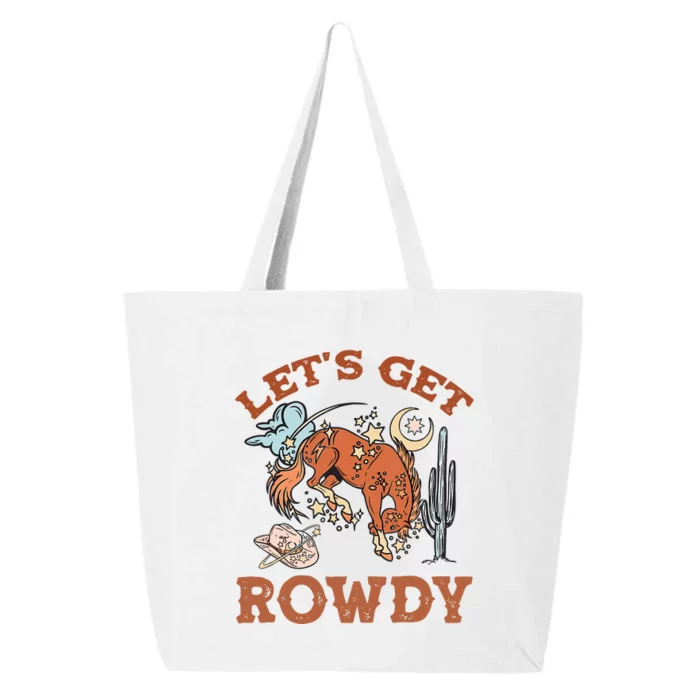 Howdy LetS Get Rowdy Cowgirl Bachelorette Bride Party South 25L Jumbo Tote