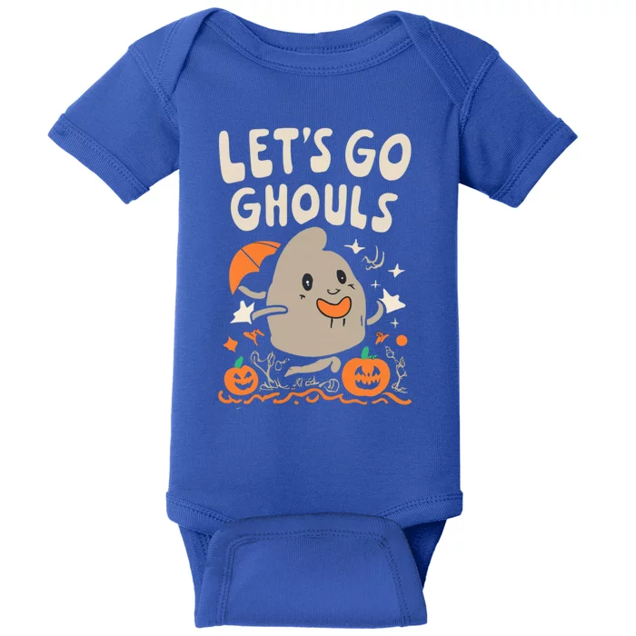 Halloween Lets Go Ghouls Spooky Sweet Potato Pumpkin Gift Baby Bodysuit