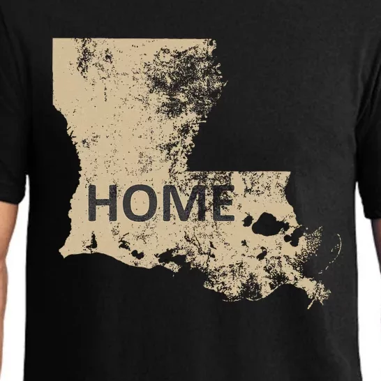 Home Louisiana Gold & Black Pajama Set