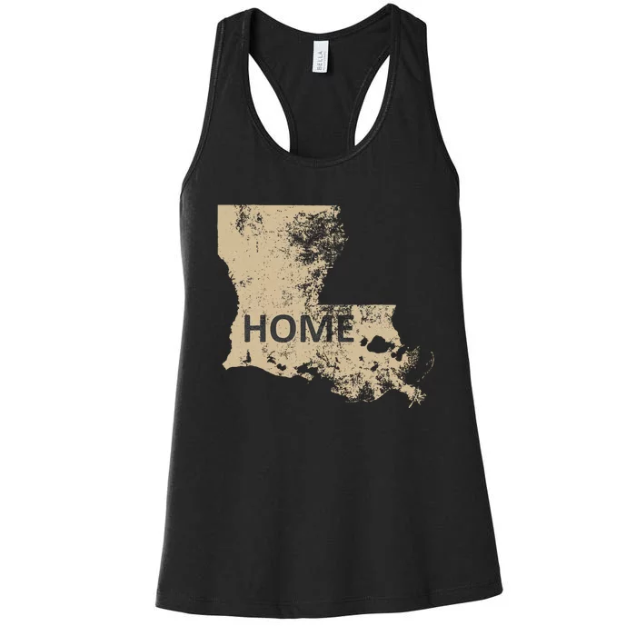 Home Louisiana Gold & Black Women's Racerback Tank