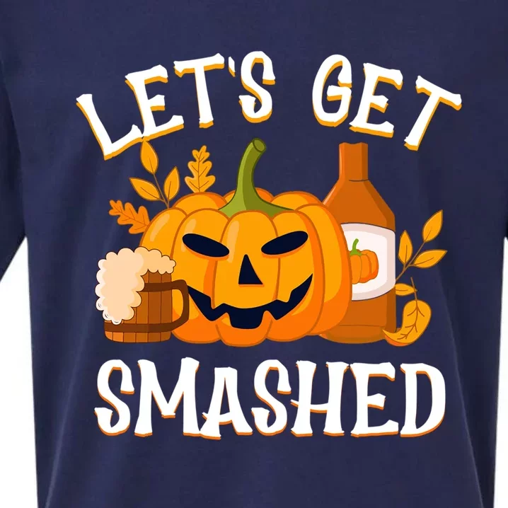 Halloween LetS Get Smashed Gift Sueded Cloud Jersey T-Shirt