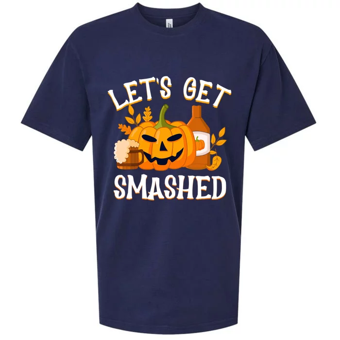 Halloween LetS Get Smashed Gift Sueded Cloud Jersey T-Shirt