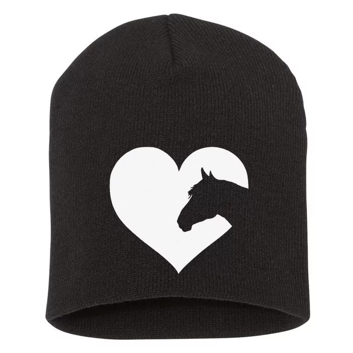 Horse Lover Gift Who Love Horses Short Acrylic Beanie