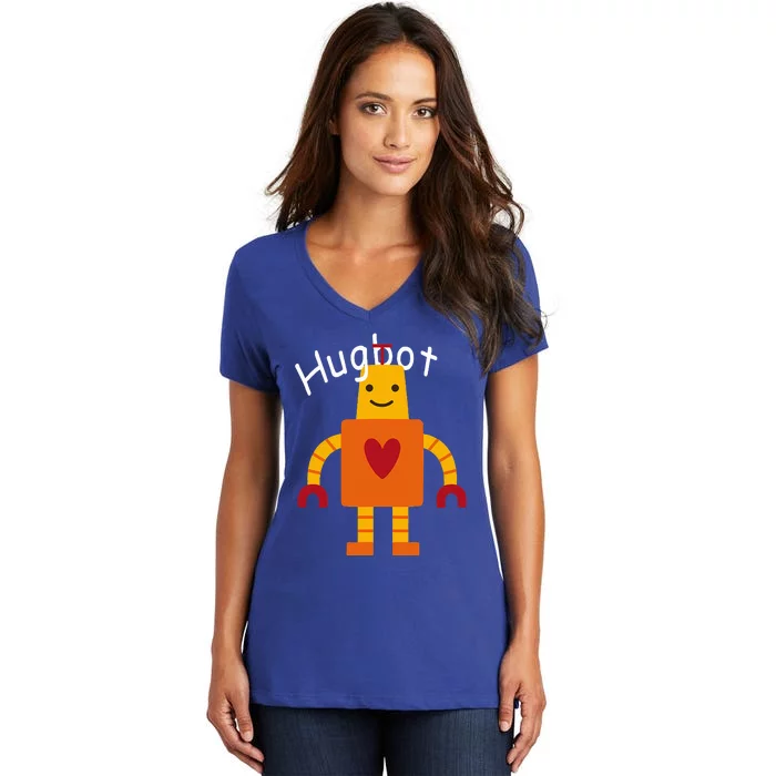 Hugbot Learning Women's V-Neck T-Shirt