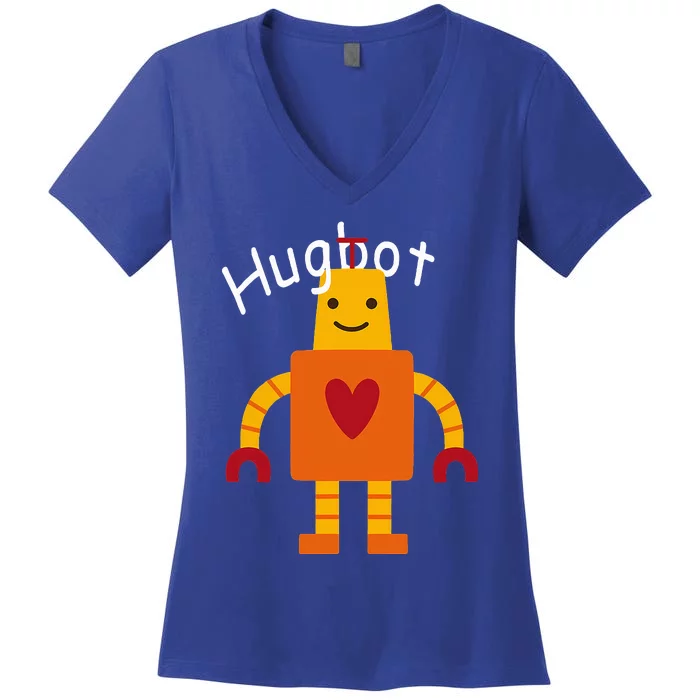 Hugbot Learning Women's V-Neck T-Shirt