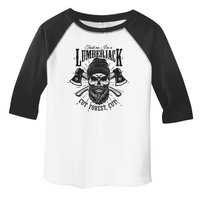 Hipster Lumberjack Toddler Fine Jersey T-Shirt