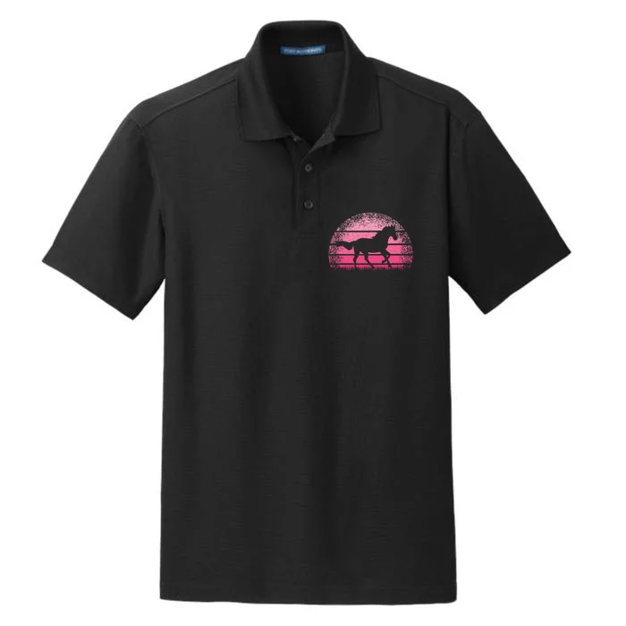 Horse Lover Horseback Riding Cowgirl Western Dry Zone Grid Performance Polo