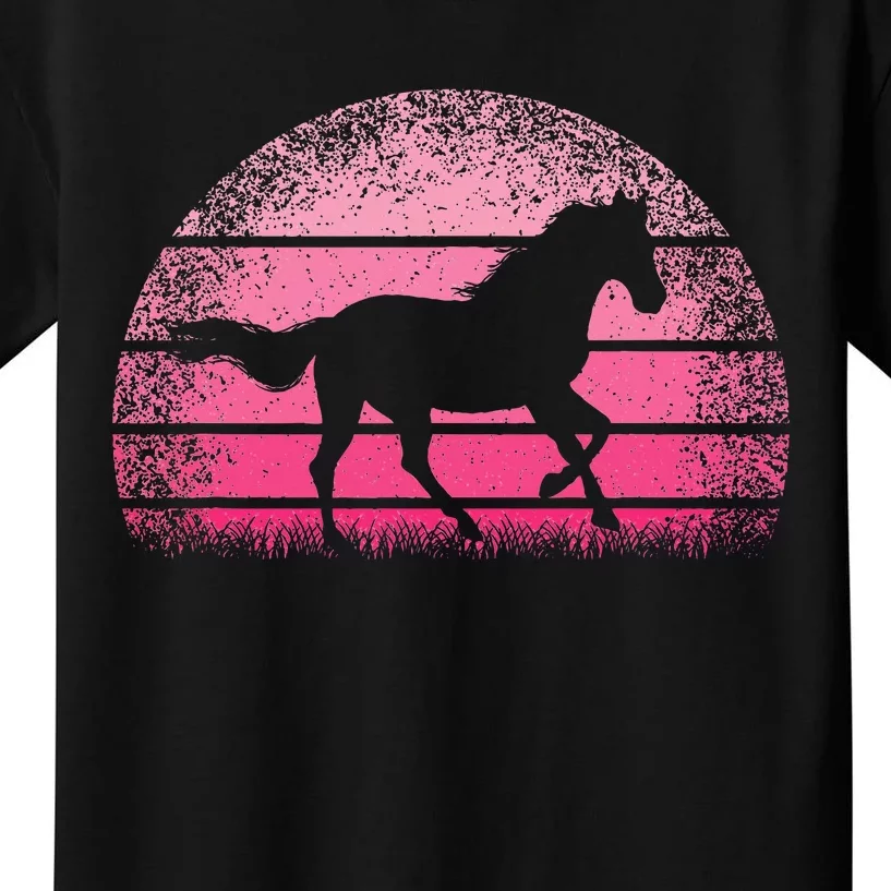 Horse Lover Horseback Riding Cowgirl Western Kids T-Shirt