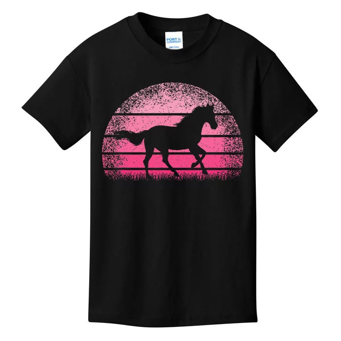 Horse Lover Horseback Riding Cowgirl Western Kids T-Shirt