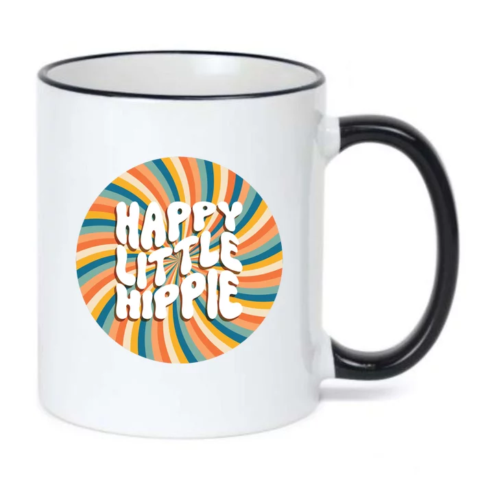 Happy Little Hippie Black Color Changing Mug