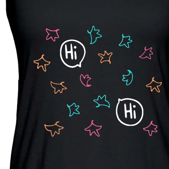 Heartstopper Leaves Hi Hi Nick And Charlie Ladies Essential Flowy Tank