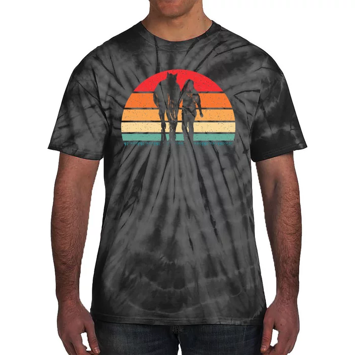 Horse Lover Horseback Riding Western Cowgirl Ranch Tie-Dye T-Shirt