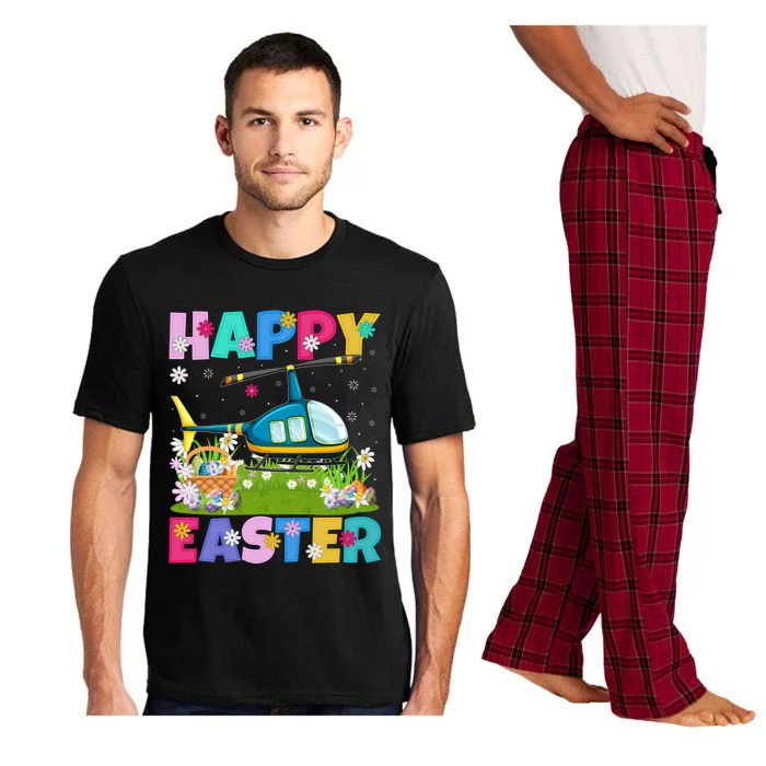 Helicopter Lover Happy Easter Funny Helicopter Easter Sunday Gift Pajama Set