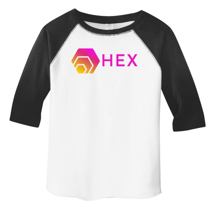 Hex Logo, Hex DeFi, Hex Blockchain, Hex Network, Hex Crypto Toddler Fine Jersey T-Shirt