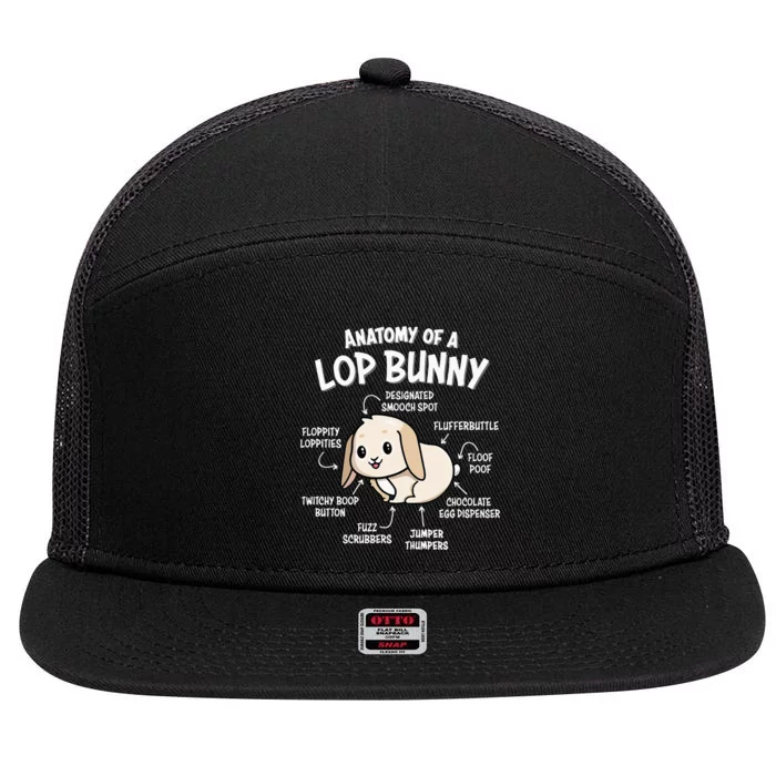 Holland Lop 7 Panel Mesh Trucker Snapback Hat