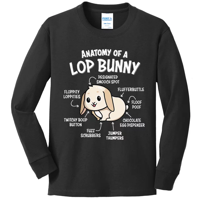 Holland Lop Kids Long Sleeve Shirt