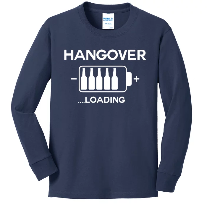 Hangover Loading Kids Long Sleeve Shirt