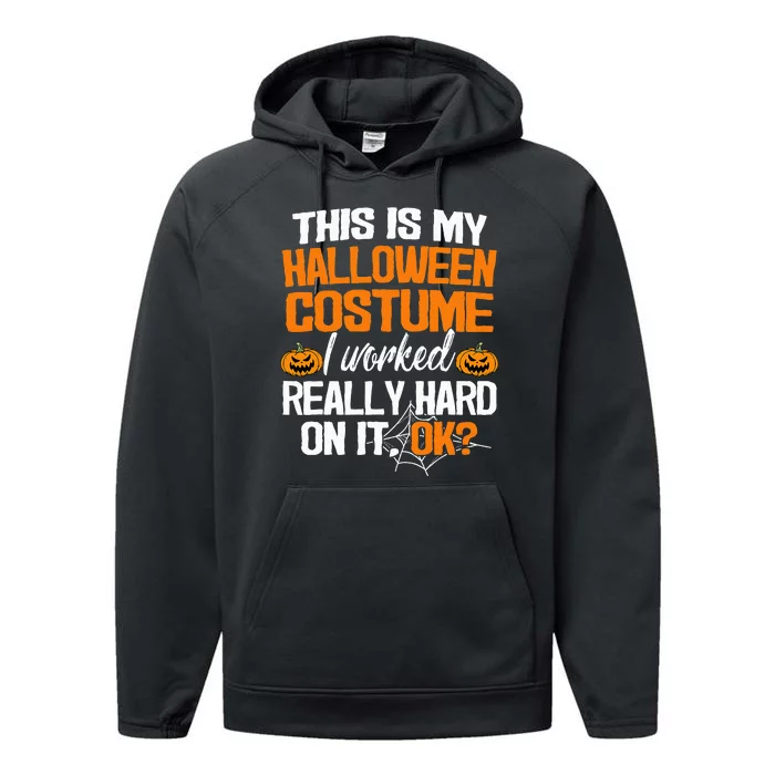 Hilarious LastMinute Halloween Costume Idea Performance Fleece Hoodie